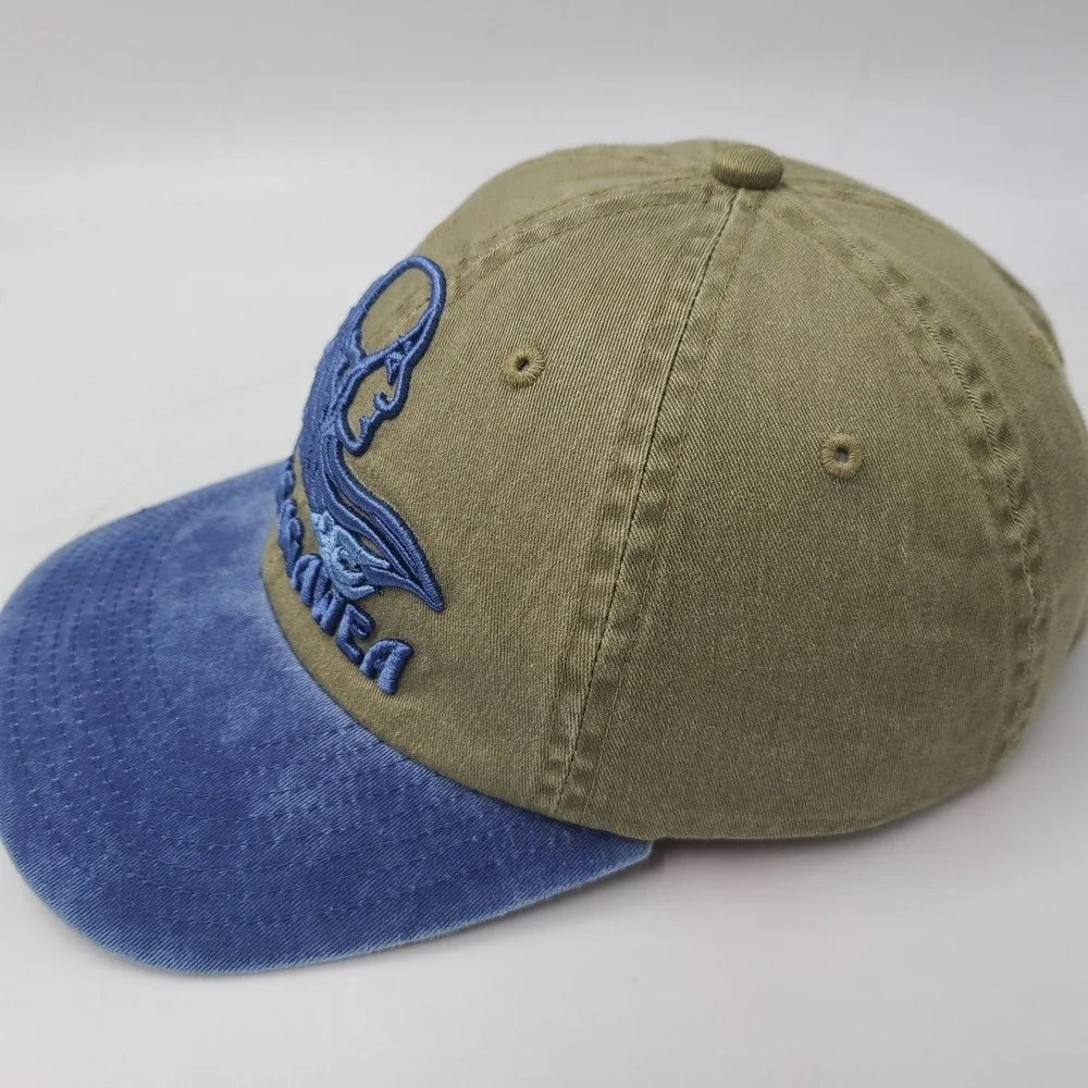 Sacagawea Hat Strapback (Fits Small)‎ Beige Blue Adjustable Lewis & Clark Casual